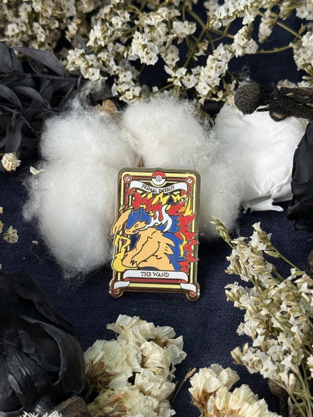 Pokemon Tarot Minor Wand Suite Enamel Pin