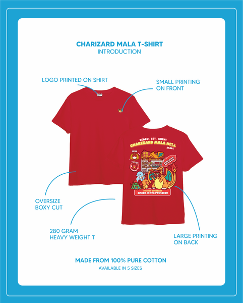 Pokemon Charizard Mala T Shirt