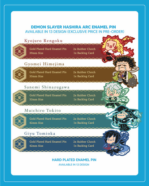Demon Slayer - Hashira Arc Enamel Pin
