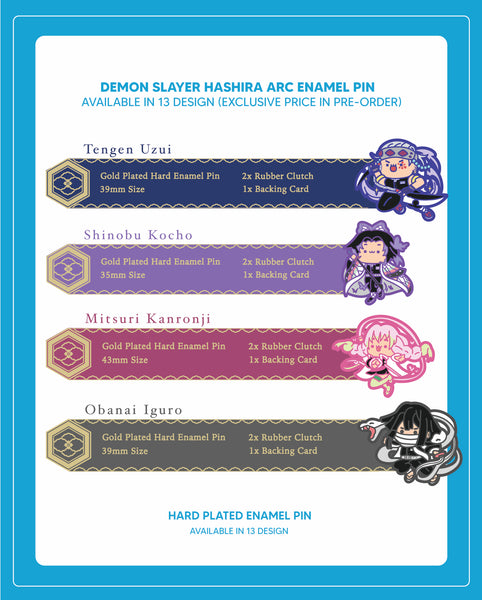 Demon Slayer - Hashira Arc Enamel Pin