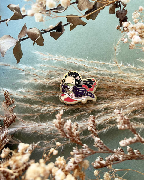 Running Demon Slayer Enamel Pin