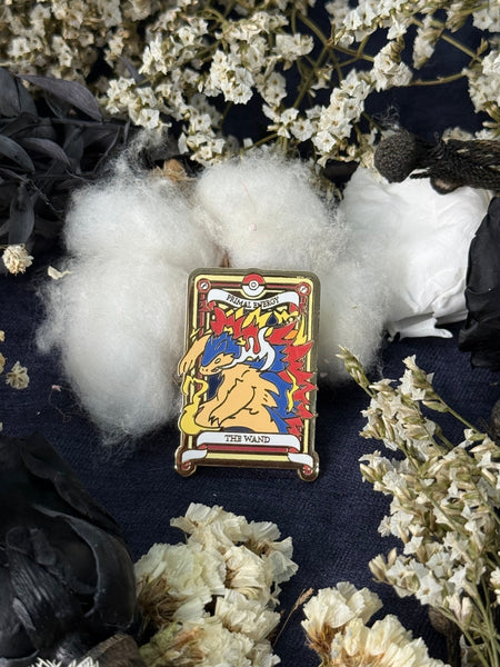 Pokemon Tarot Minor Wand Suite Enamel Pin