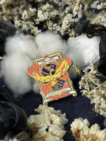 Pokemon Tarot Minor Wand Suite Enamel Pin