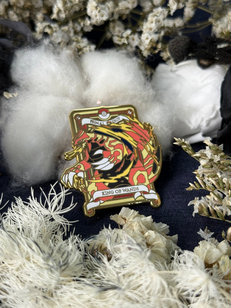 Pokemon Tarot Minor Wand Suite Enamel Pin