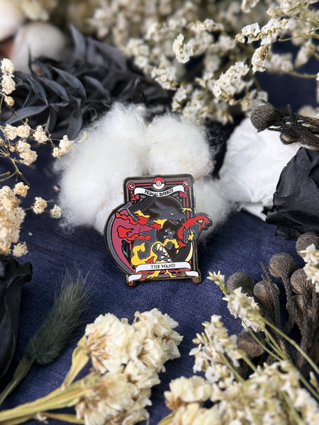 Pokemon Tarot Minor Wand Suite Enamel Pin