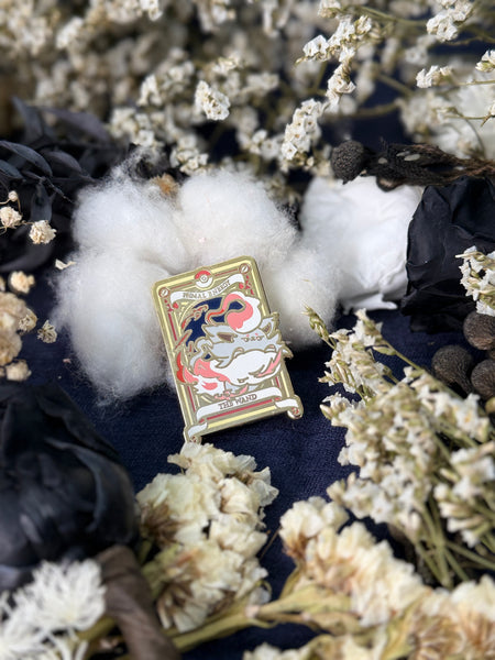 Pokemon Tarot Minor Wand Suite Enamel Pin