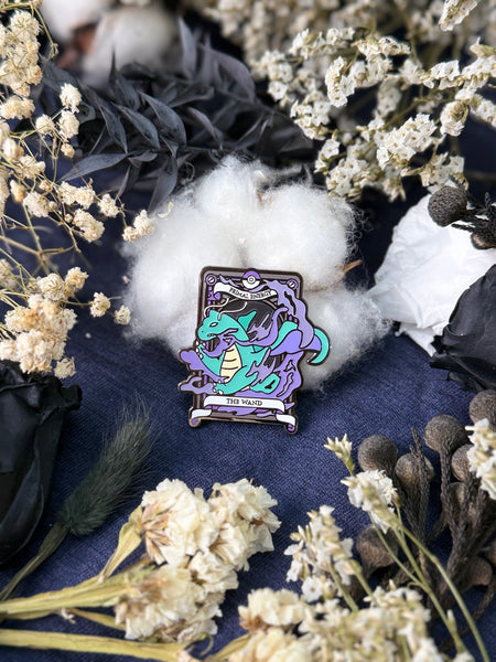 Pokemon Tarot Minor Wand Suite Enamel Pin