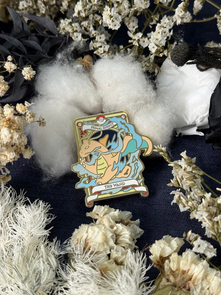 Pokemon Tarot Minor Wand Suite Enamel Pin