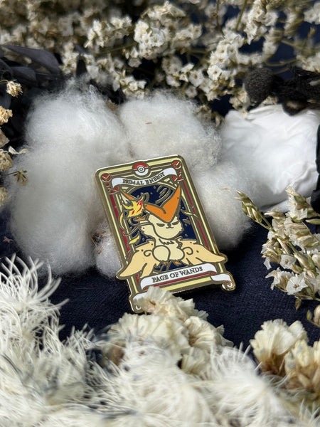 Pokemon Tarot Minor Wand Suite Enamel Pin