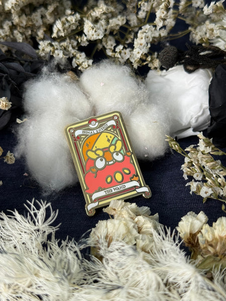 Pokemon Tarot Minor Wand Suite Enamel Pin