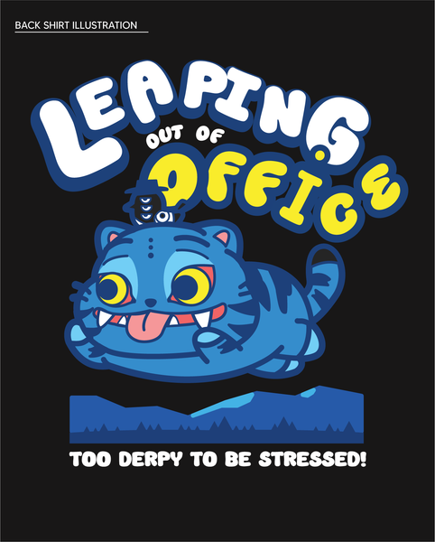 Pre-Order (KPDH) DERPY LEAPING OUT OF MY OFFICE T Shirt