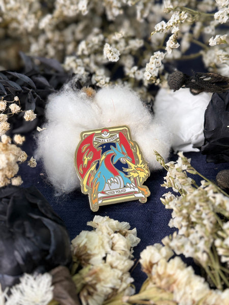 Pokemon Tarot Minor Wand Suite Enamel Pin