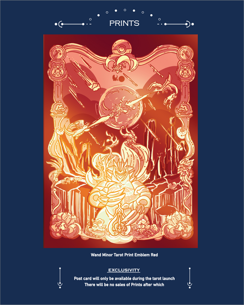Pre-Order Pokemon Tarot Minor Wand Suite Prints