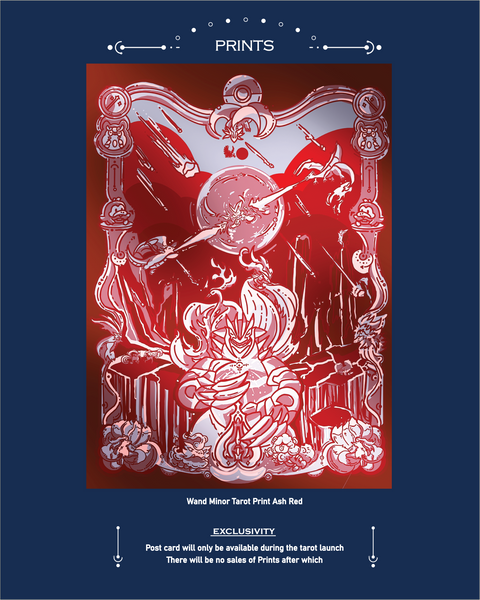 Pre-Order Pokemon Tarot Minor Wand Suite Prints