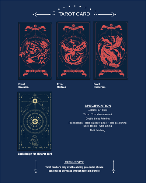 Pokemon Tarot Minor Wand Suite Bundle Deal