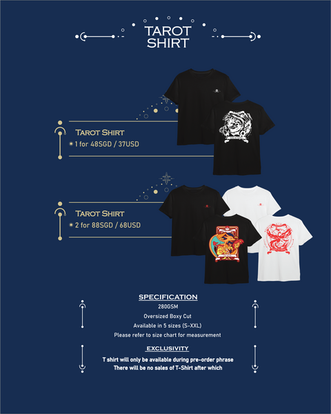 Pre-Order Pokemon Tarot Wand - Reshiram T Shirt