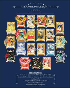 Pre-Order Pokemon Tarot Minor Wand Suite Enamel Pin