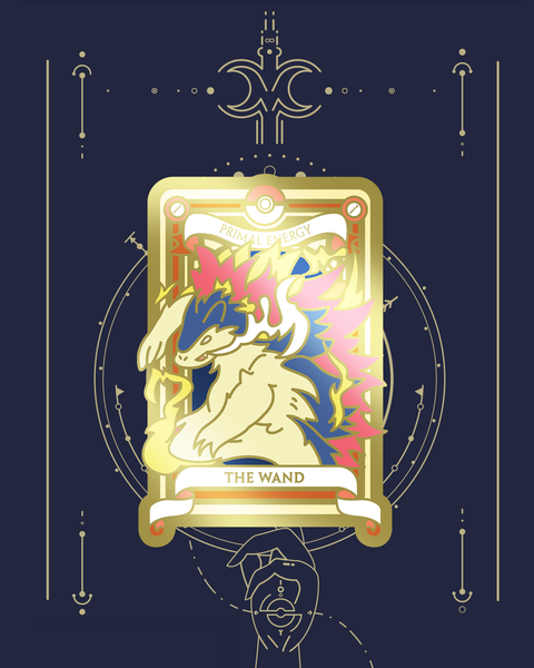Pre-Order Pokemon Tarot Minor Wand Suite Acrylic Keychain