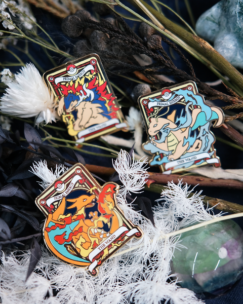 Pokemon Tarot Minor Wand Suite Enamel Pin