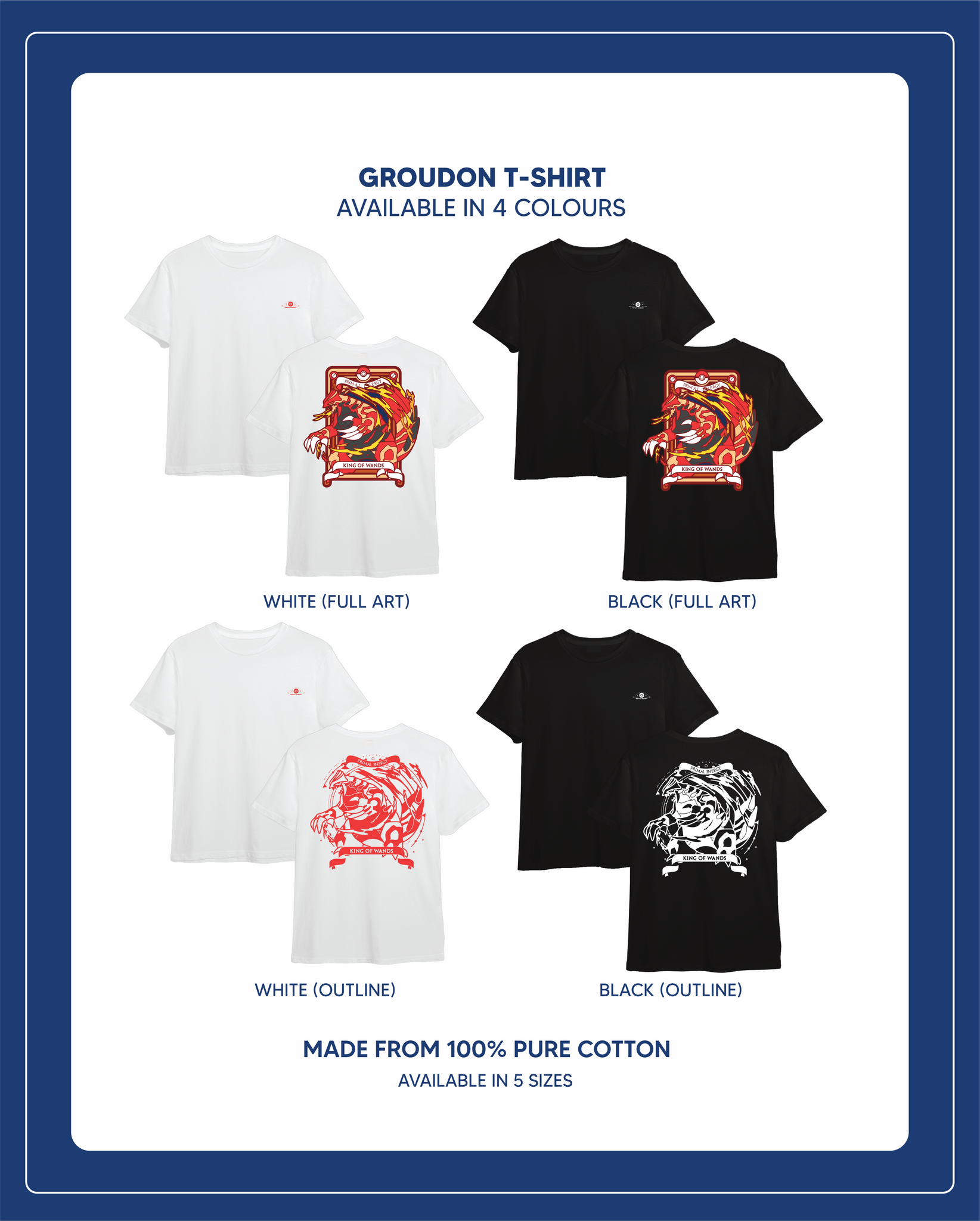 Pre-Order Pokemon Tarot Wand - Groudon T Shirt