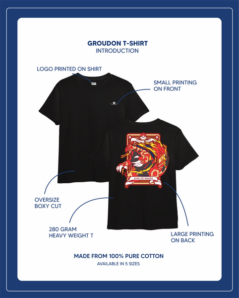 Pre-Order Pokemon Tarot Wand - Groudon T Shirt