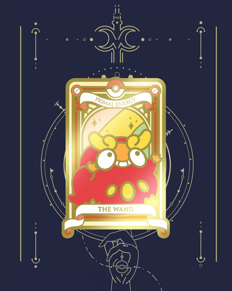 Pre-Order Pokemon Tarot Minor Wand Suite Acrylic Keychain