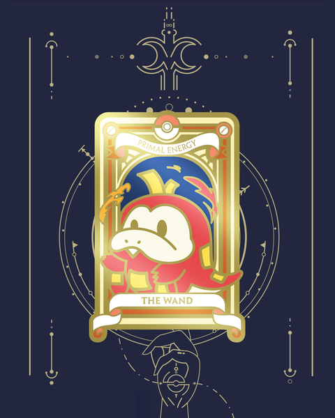 Pre-Order Pokemon Tarot Minor Wand Suite Acrylic Keychain