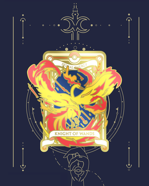 Pre-Order Pokemon Tarot Minor Wand Suite Acrylic Keychain