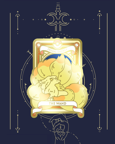 Pre-Order Pokemon Tarot Minor Wand Suite Acrylic Keychain