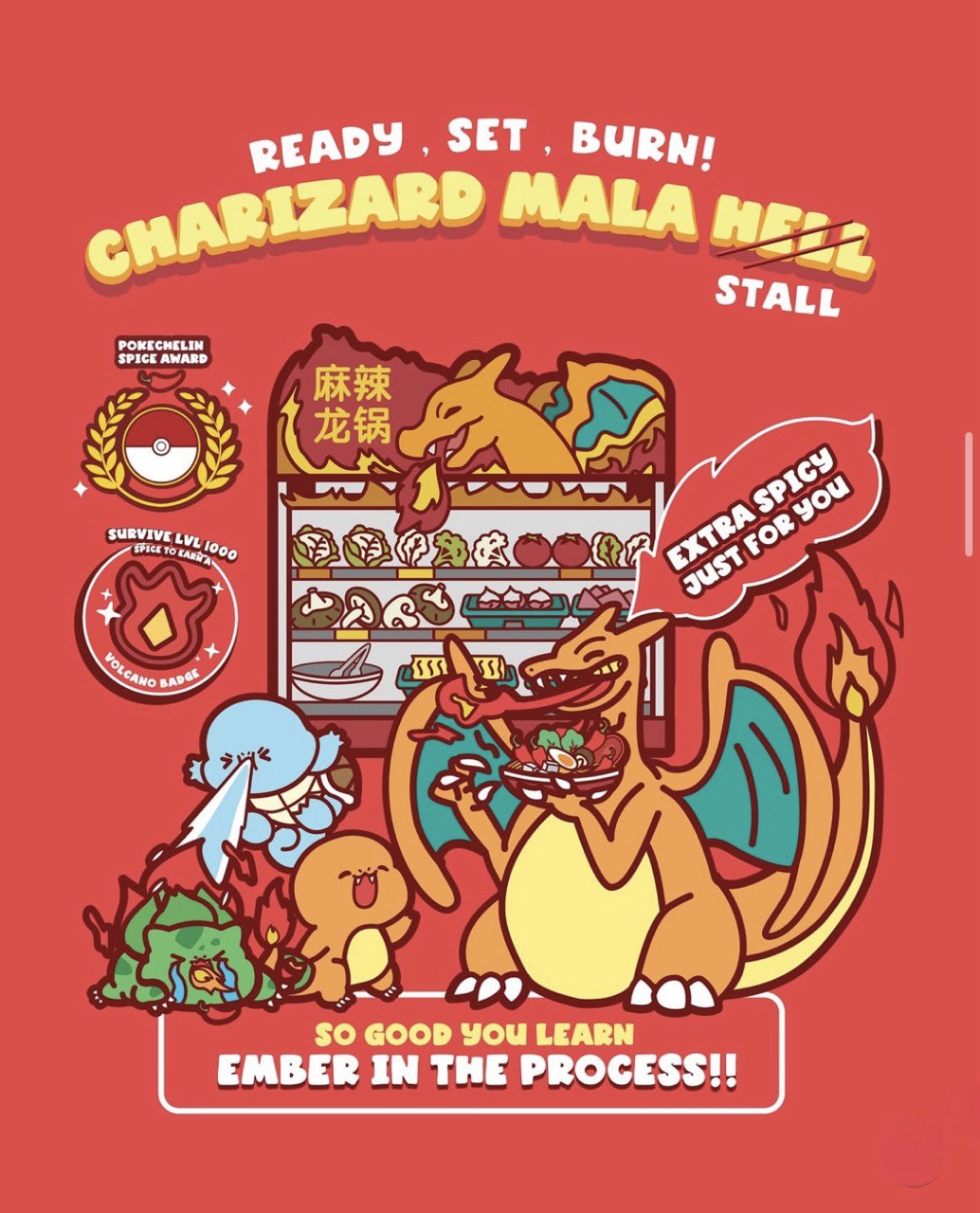 Pokemon Charizard Mala T Shirt