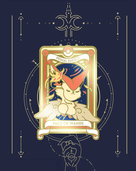 Pre-Order Pokemon Tarot Minor Wand Suite Acrylic Keychain