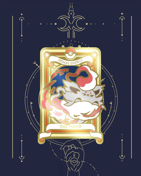 Pre-Order Pokemon Tarot Minor Wand Suite Acrylic Keychain