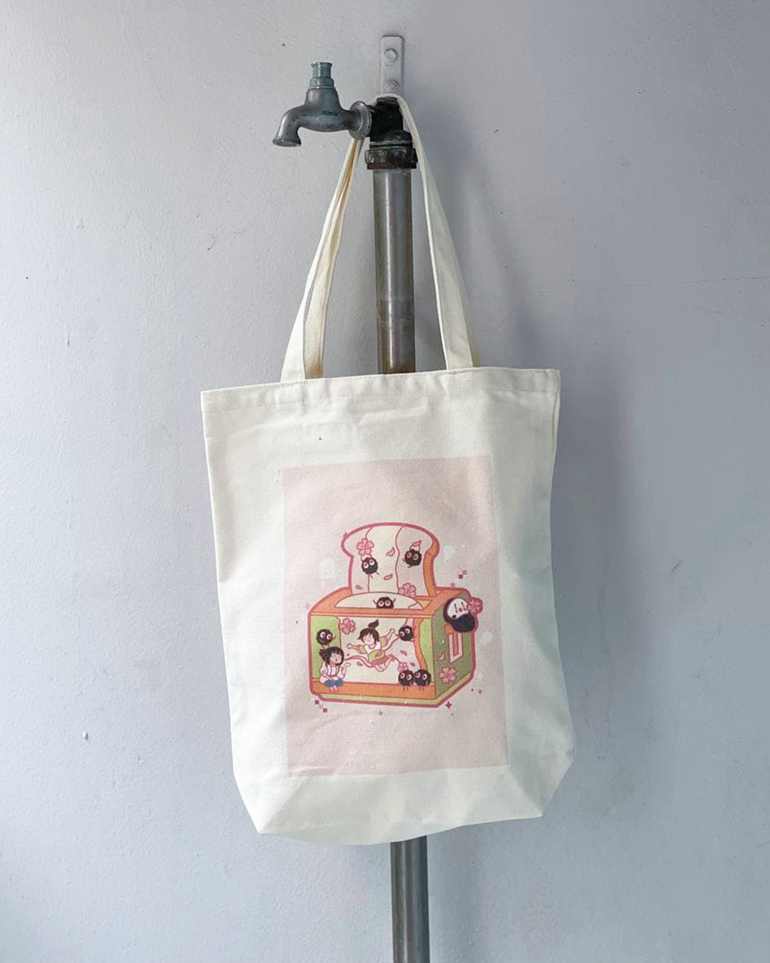 Tote Bag Ghibli Cafe Spirited Away Sakura Toaster