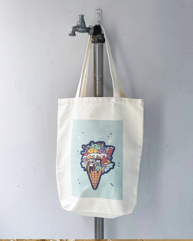 Tote Bag Ghibli Cafe Howl Moving Castle Ice Cream Cone