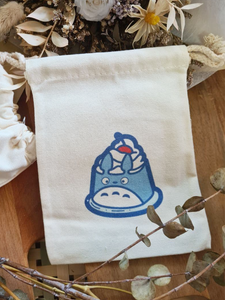 Drawstring Pouch - Ghibli Treats Blue Pudding Totoro