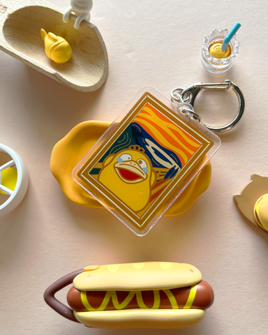 famous painting pokemon acrylic charms
