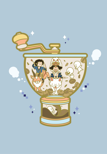 Studio Ghibli Cafe - Princess Mononoke Coffee Grinder