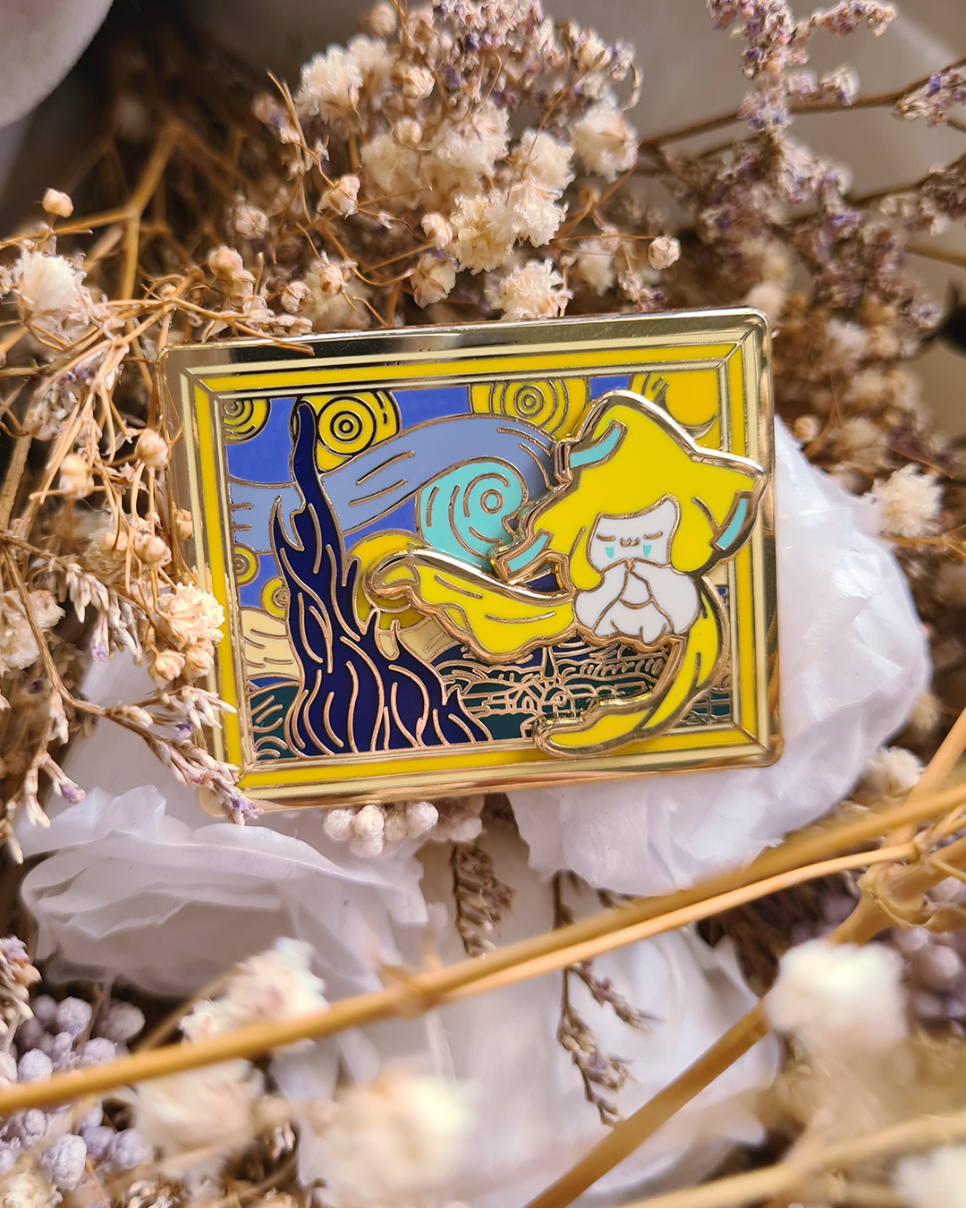 Famous Painting - Starry Starry Night (Jirachi) 3D Enamel Pin