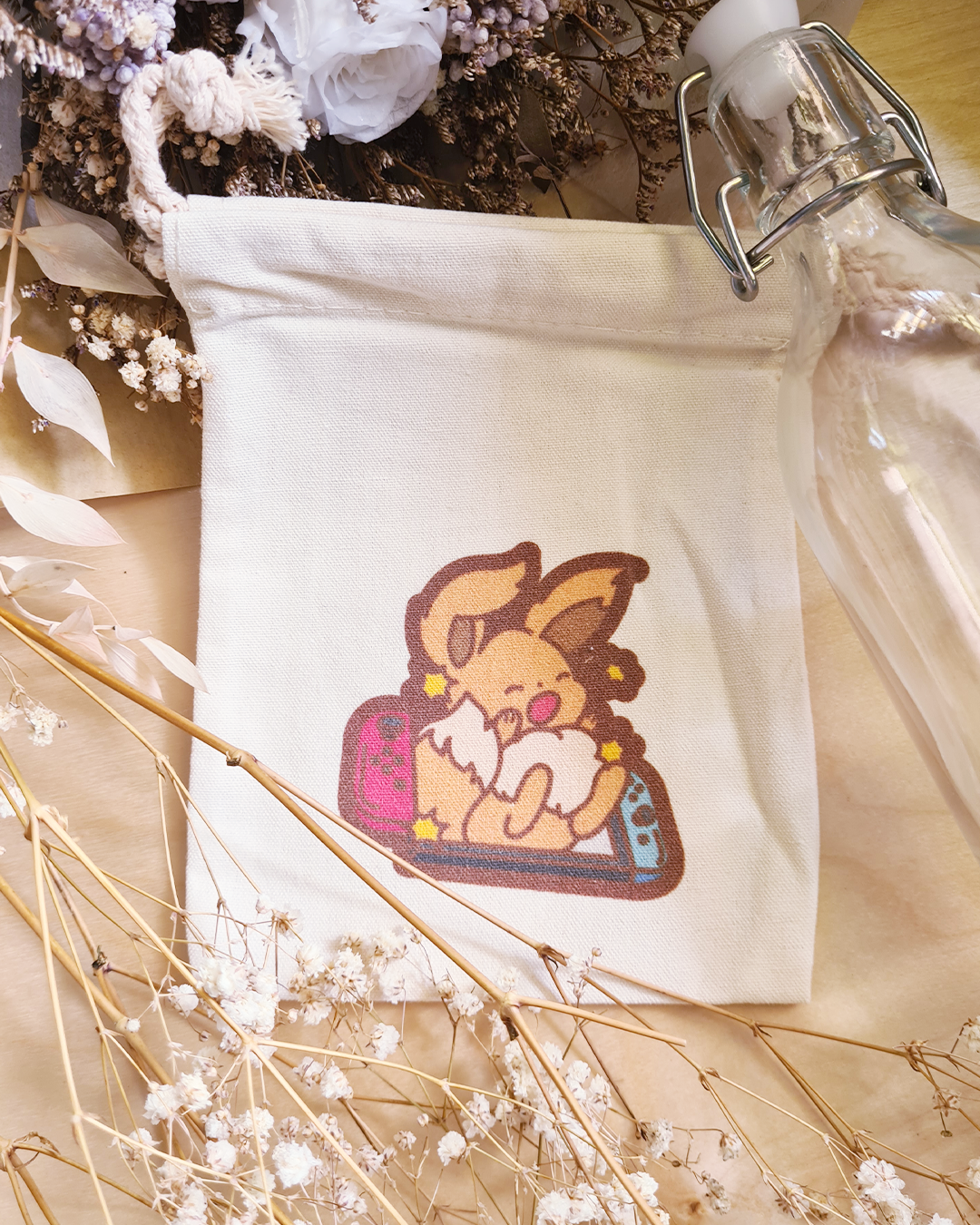 Drawstring Pouch - Pokemon DS Eevee