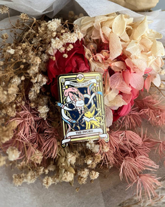 Tarot Card Minor (TheSword) Jolteon/Sylveon Enamel Pin